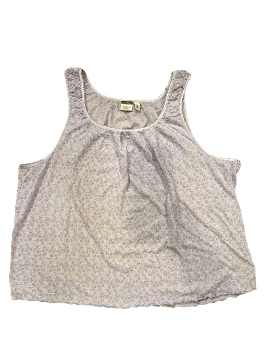 Croft Barrow sleeveless night Top womens sz XL nightshirt floral tank summer